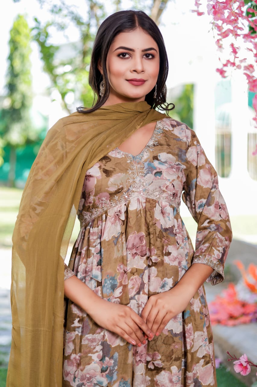 Virat Alia Cut Designer Kurti With Bottom Dupatta Catalog